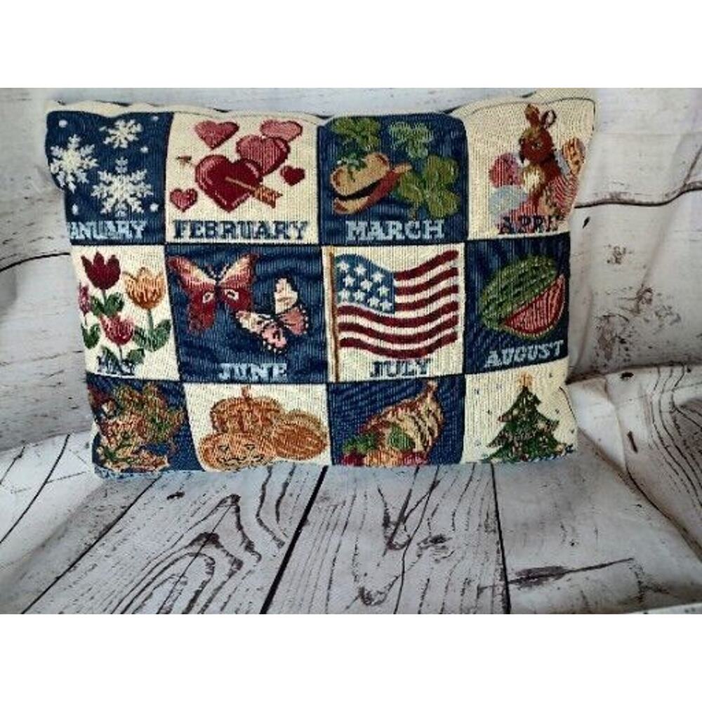 Holiday Pillow Cross Stitch 12 Months Of Holidays Pillow Decor
